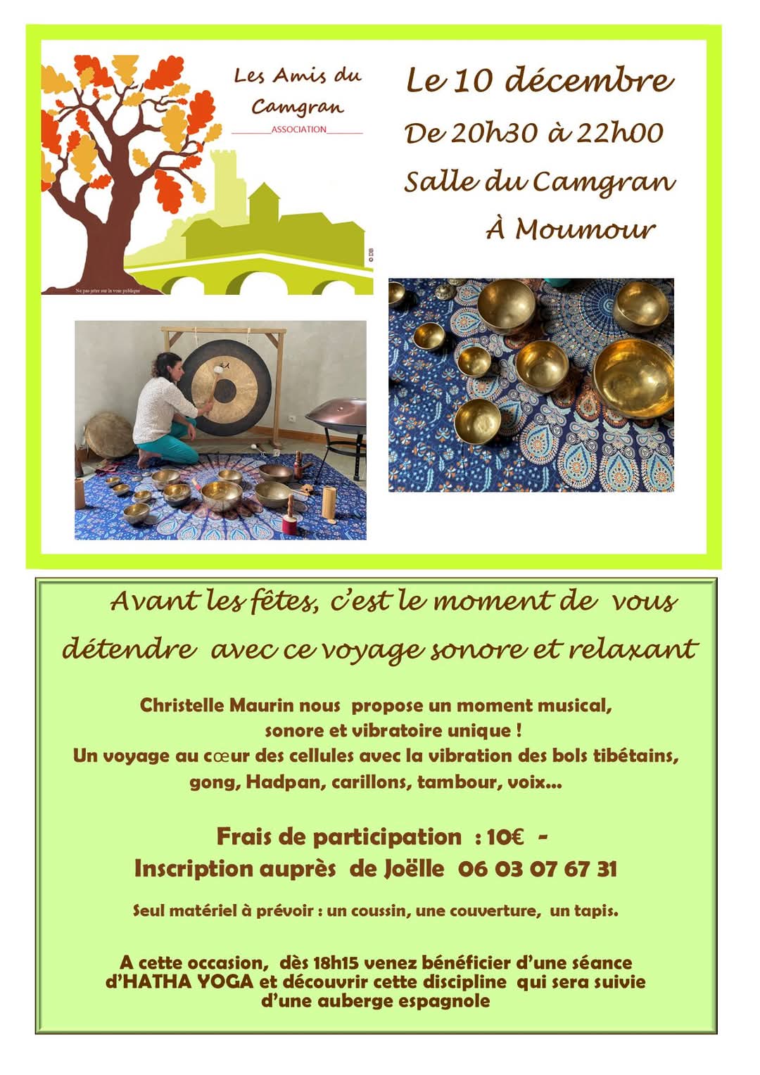 affiche animation 10 d&eacute;c 2024 &agrave; Moumour